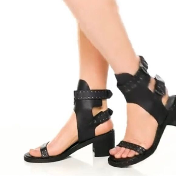 New Free People Happiness Heeled Sandals size EU 37.5 US 7 - Picture 1 of 8
